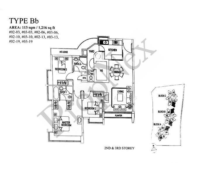 Tanamera Crest, S$ 1,378,000, 1,216 sqft, 公寓 - Condominium