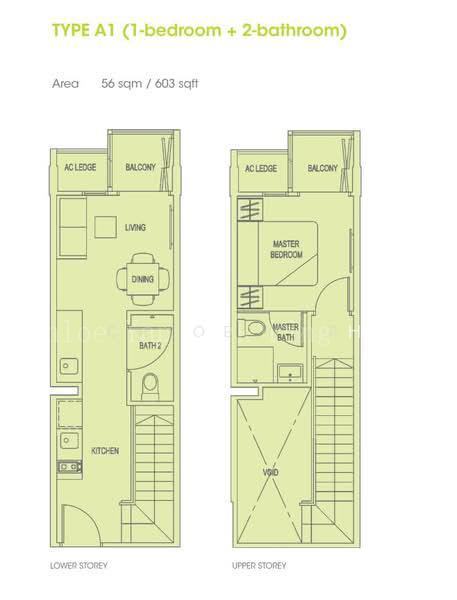 Park 1 Suites, S$ 1,000,000, 603 sqft, 公寓 - Apartment