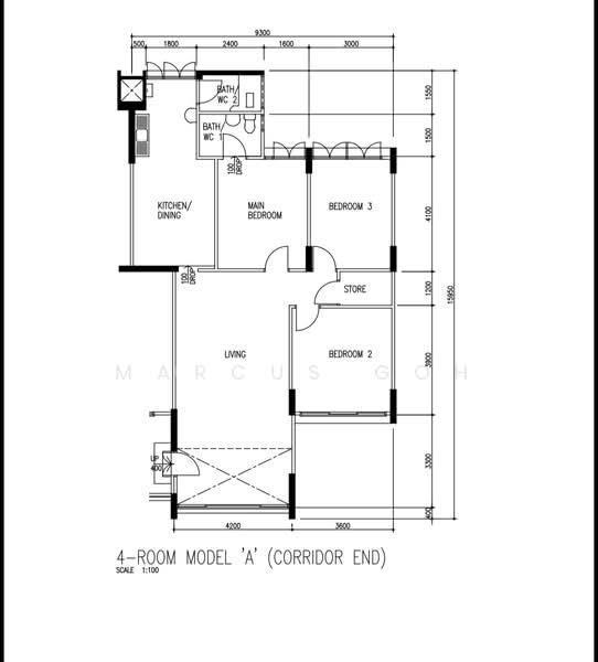 209 Tampines Street 21, S$ 620,000, 1,119 sqft, 组屋 - 4 A