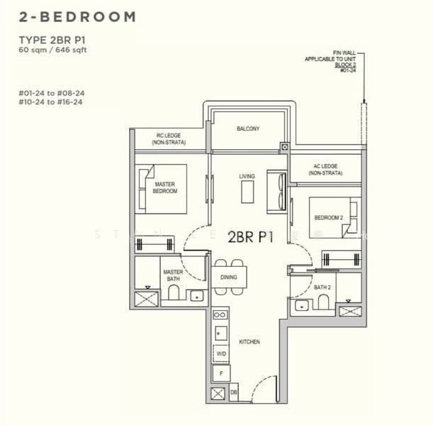 Lentor Gardens Residences, S$ 1,584,000, 678 sqft, Condos - Condominium