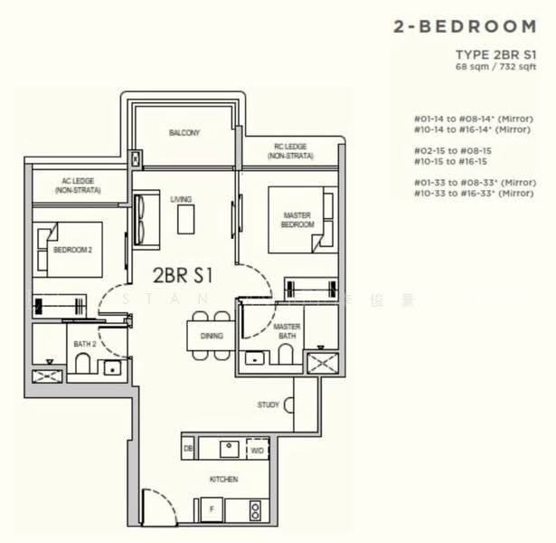 Lentor Gardens Residences, S$ 1,584,000, 678 sqft, Condos - Condominium