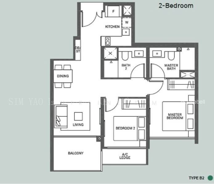 The Clement Canopy, S$ 1,600,000, 732 sqft, Condos - Condominium