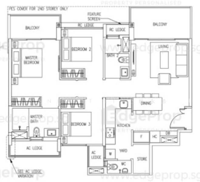 The Visionaire, S$ 1,580,000, 1,023 sqft, 公寓 - Executive Condominium