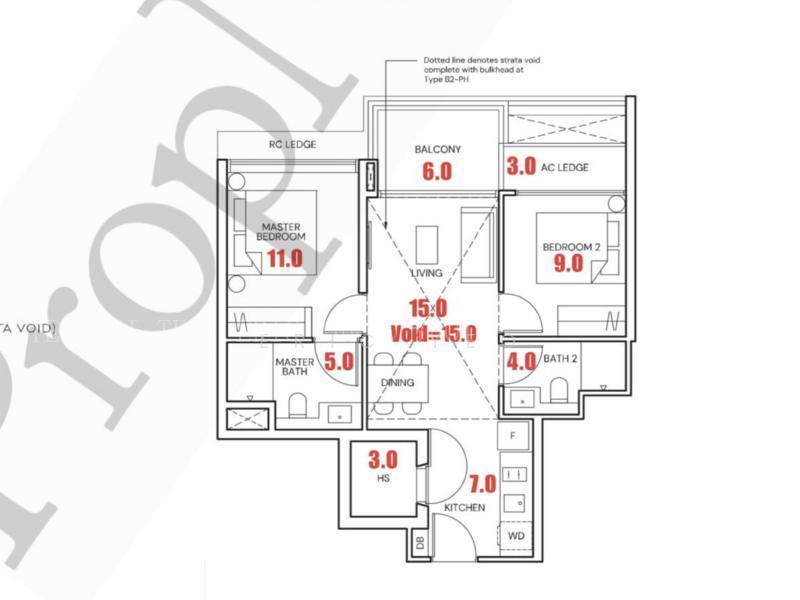 Terra Hill, S$ 1,999,999, 840 sqft, 公寓 - Condominium