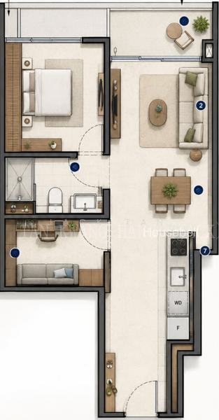 District 15 & 3 mins walk to MRT, S$ 1,326,000, 549 sqft, 公寓 - Apartment