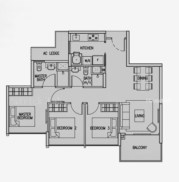 The Skywoods, S$ 4,600 (Negotiable) /mo, 872 sqft, Condos - Condominium