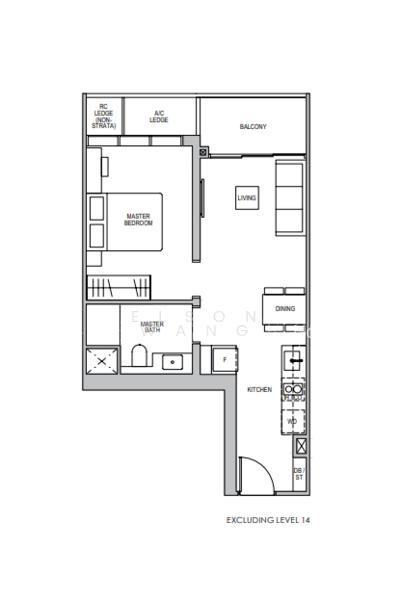 Lentor Modern, S$ 1,280,000 (可协商价格), 527 sqft, 公寓 - Condominium