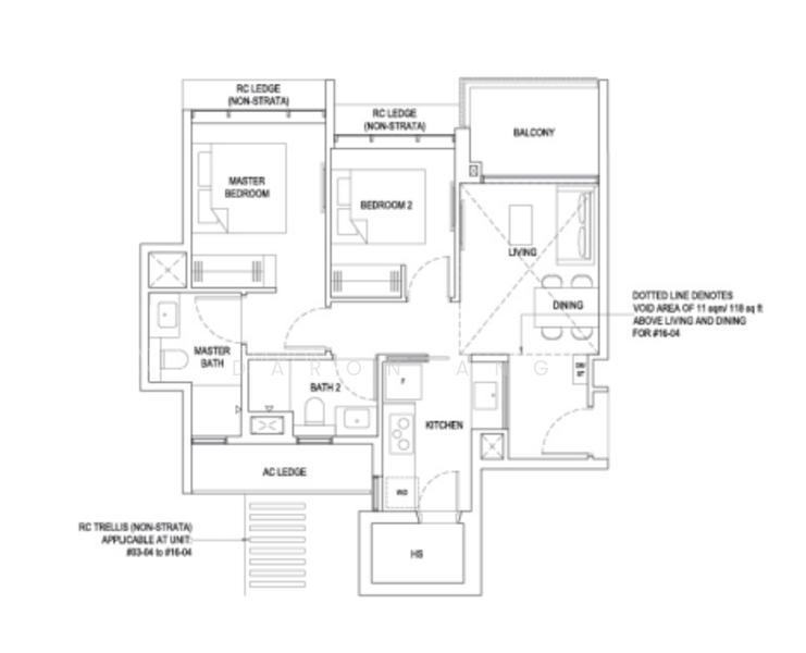 Bartley Vue, S$ 1,660,000 (可协商价格), 732 sqft, 公寓 - Condominium