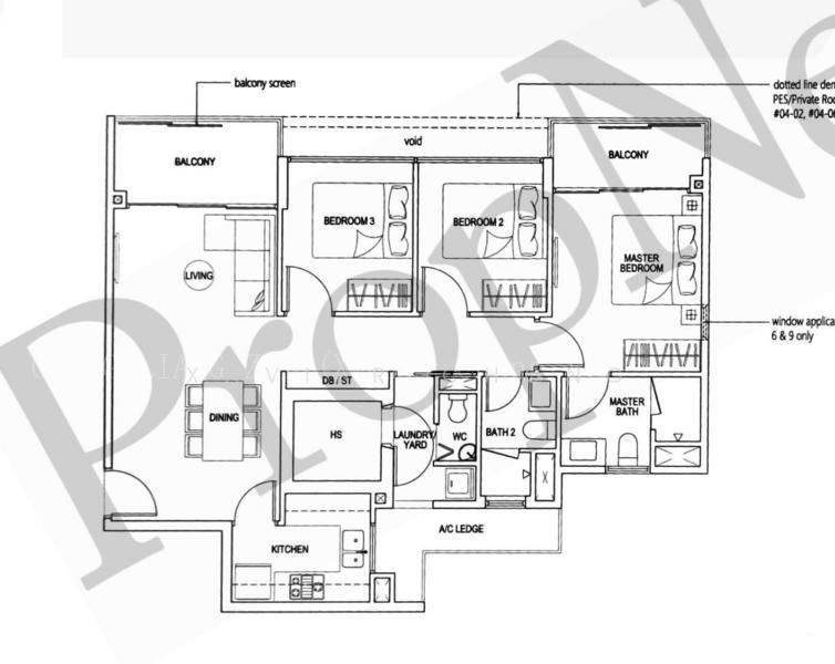 Westwood Residences EC, S$ 5,200 (可协商价格) /月, 1,033 sqft, 公寓 - Condominium