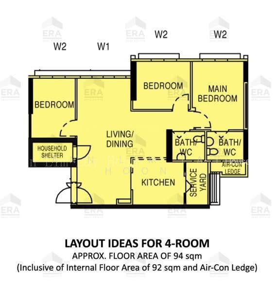 409C Northshore Drive, S$ 680,000 (可协商价格), 1,012 sqft, 组屋 - 4 A