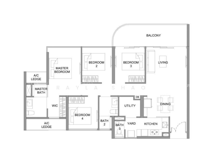 Kingsford Hillview Peak, S$ 1,998,888, 1,249 sqft, 公寓 - Condominium