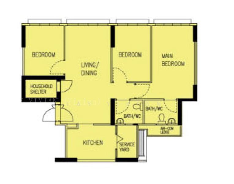 365C Upper Serangoon Road, S$ 860,000, 990 sqft, 组屋 - 4 A