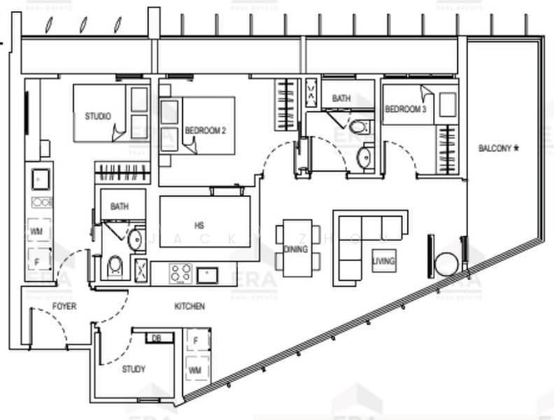 The Rise @ Oxley - Residences, S$ 7,900 (可协商价格) /月, 1,163 sqft, 公寓 - Condominium