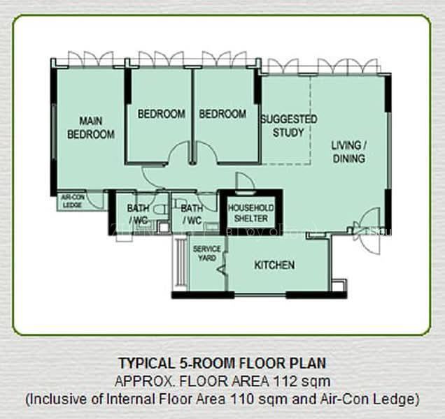 546B Segar Road, S$ 718,888 (可协商价格), 1,206 sqft, 组屋 - 5 I