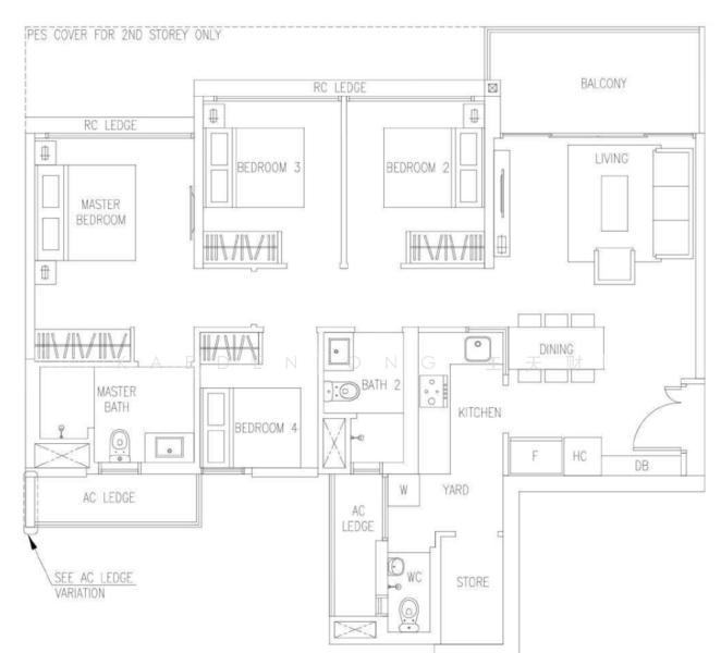 The Visionaire, S$ 1,868,000, 1,141 sqft, 公寓 - Excutive Condominium