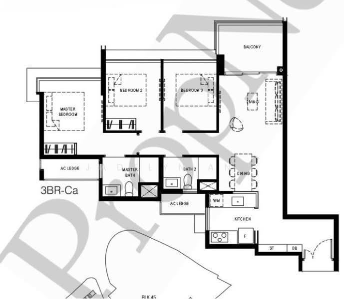 Normanton Park, S$ 2,080,000, 969 sqft, 公寓 - Condominium
