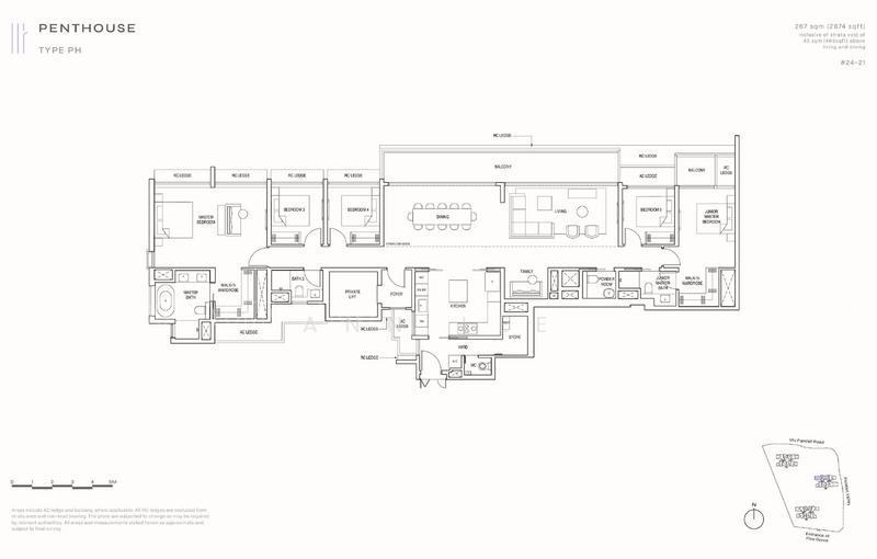 Pinetree Hill, S$ 7,971,000 (可协商价格), 2,874 sqft, 公寓 - Condominium