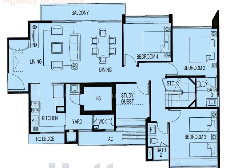 Belmond Green, S$ 5,880,000 (Negotiable), 2,454 sqft, Condos - Condominium