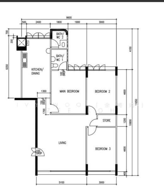 334 Hougang Avenue 5, S$ 570,000 (可协商价格), 1,119 sqft, 组屋 - 4 A