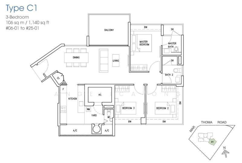 Riviera 38, S$ 2,200,000, 1,141 sqft, 公寓 - Condominium