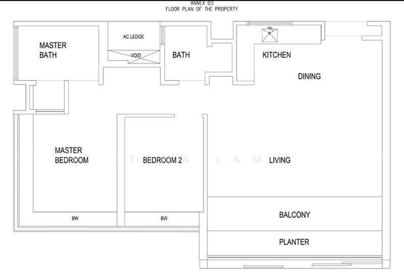 OUE Twin Peaks, S$ 8,600 /月, 1,055 sqft, 公寓 - Condominium