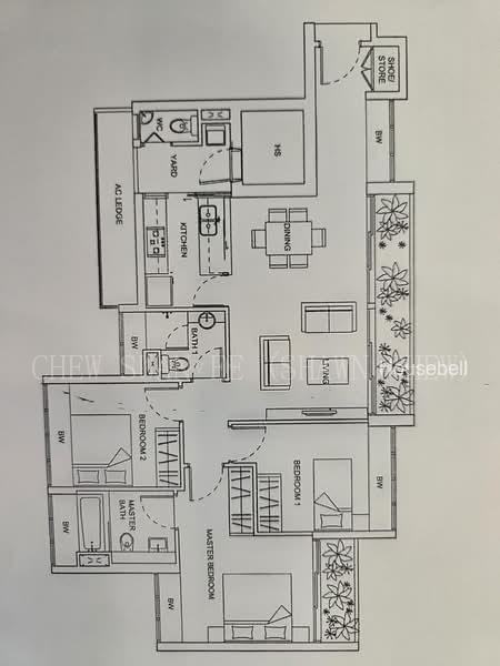 Livia, S$ 5,000 /月, 1,270 sqft, 公寓 - Condominium