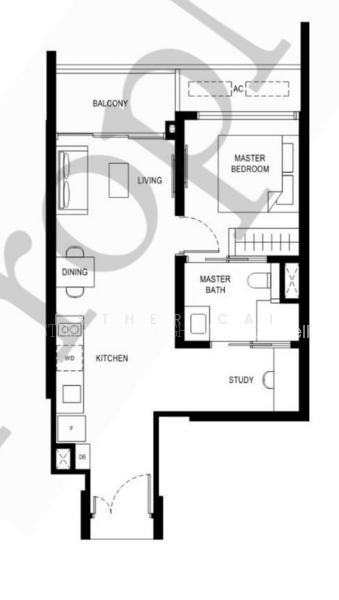 Lentor Hills Residences, S$ 1,388,888, 570 sqft, 公寓 - Apartment
