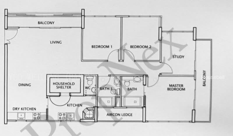 57 @ Kovan, S$ 2,068,000, 1,356 sqft, Condos - Condominium