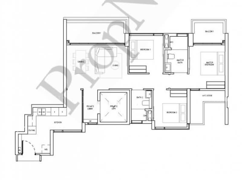 The Landmark, S$ 9,000 /mo, 1,076 sqft, Condos - Condominium