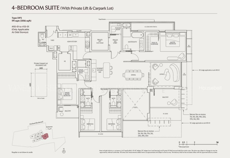 UPPERHOUSE at Orchard Boulevard, S$ 7,131,000, 2,056 sqft, 公寓 - Condominium
