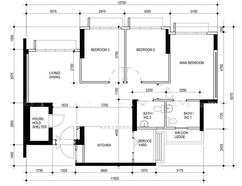 108B Bidadari Park Drive, S$ 1,080,000 (Negotiable), 1,001 sqft, HDB - 4 A