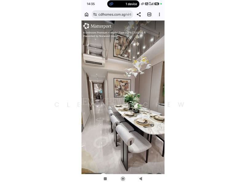 Norwood Grand, S$ 2,643,000, 1,313 sqft, 公寓 - Condominium