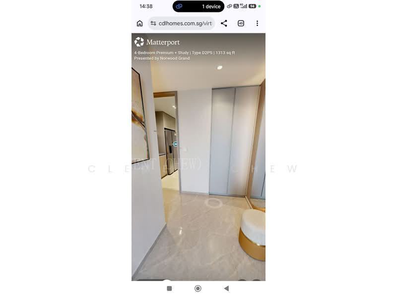 Norwood Grand, S$ 2,643,000, 1,313 sqft, 公寓 - Condominium