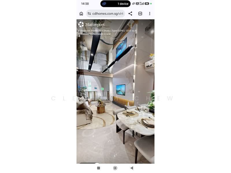 Norwood Grand, S$ 2,643,000, 1,313 sqft, 公寓 - Condominium