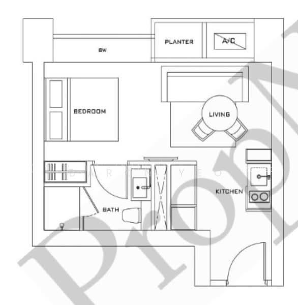 Skysuites @ Anson, S$ 899,000, 365 sqft, 公寓 - Condominium
