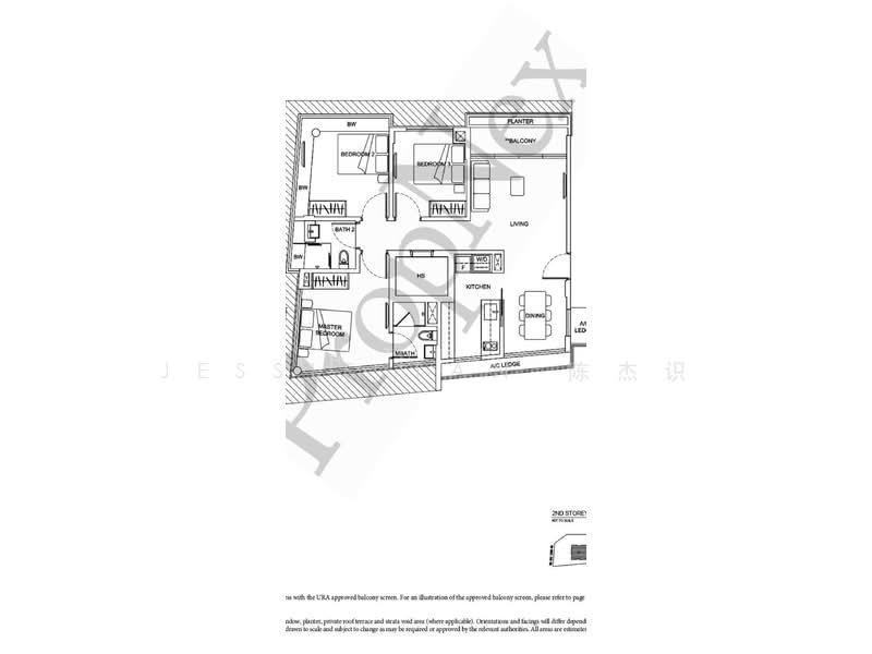 Parkwood Residences, S$ 1,900,000, 1,076 sqft, 公寓 - Condominium