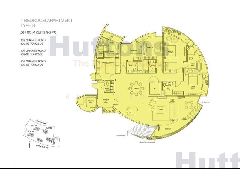 Cliveden at Grange, S$ 7,754,000 (可协商价格), 2,842 sqft, 公寓 - Condominium