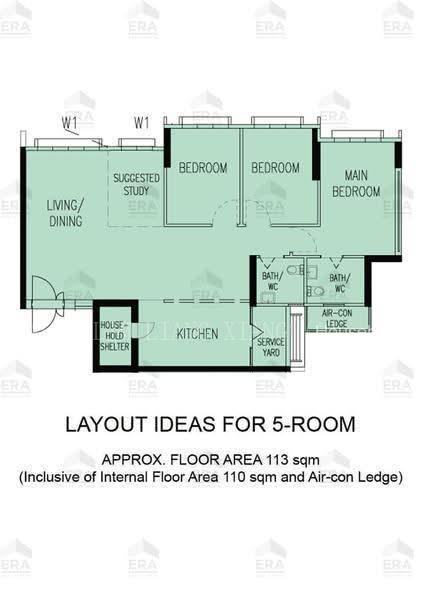 229B Sumang Lane, S$ 916,000 (可协商价格), 1,216 sqft, 组屋 - 5 A