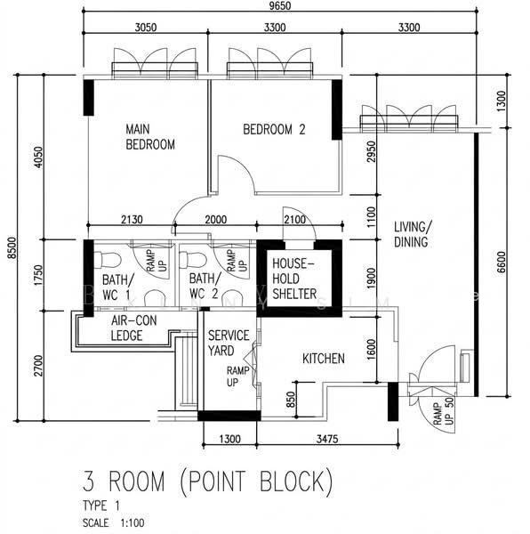 505A Yishun Street 51, S$ 519,999 (可协商价格), 732 sqft, 组屋 - 3 A