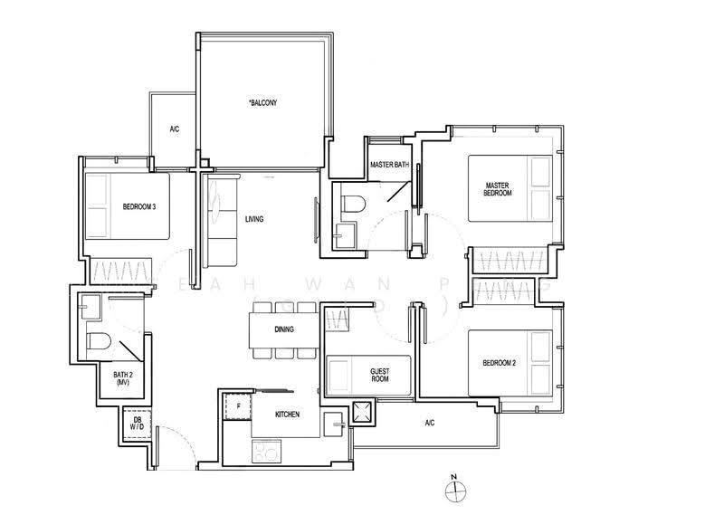 View at Kismis, S$ 1,990,000, 893 sqft, 公寓 - Condominium