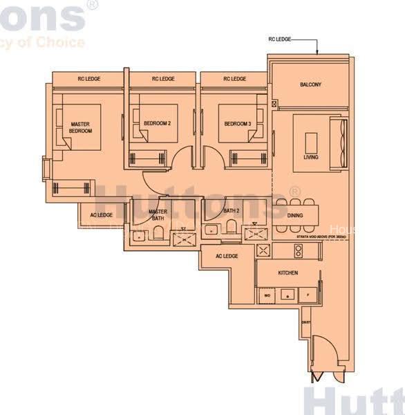 Pinetree Hill, S$ 6,000 /月, 969 sqft, 公寓 - Condominium