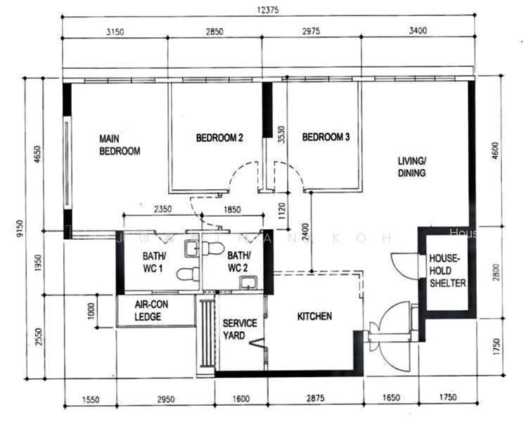 622A Tampines Avenue 12, S$ 819,000, 1,001 sqft, 组屋 - 4 A
