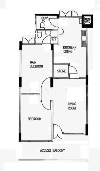 203 Serangoon Central, S$ 588,000, 689 sqft, 组屋 - 3 S