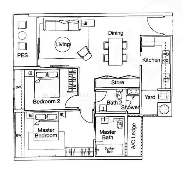 Ferraria Park Condo, S$ 1,200,000 (Negotiable), 980 sqft, Condos - Condominium