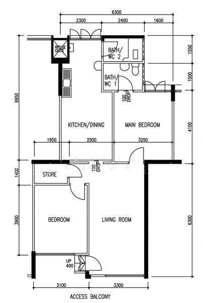 104 Tampines Street 11, S$ 498,888 (可协商价格), 807 sqft, 组屋 - 3 NG
