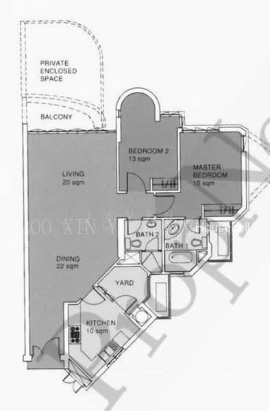 Valley Park, S$ 6,200 /月, 1,216 sqft, 公寓 - Condominium