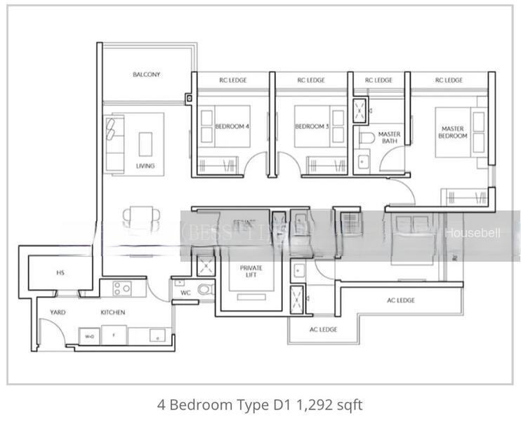 AMO Residence, S$ 3,300,000, 1,292 sqft, 公寓 - Condominium