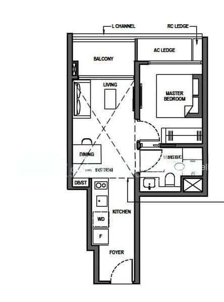 Grand Dunman, S$ 3,800 /mo, 452 sqft, Condos - Condominium