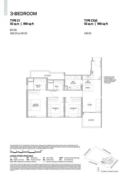 Union Square Residences, S$ 2,810,000, 990 sqft, 公寓 - Condominium