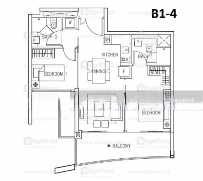Eight Riversuites, S$ 1,299,999, 700 sqft, 公寓 - Condominium